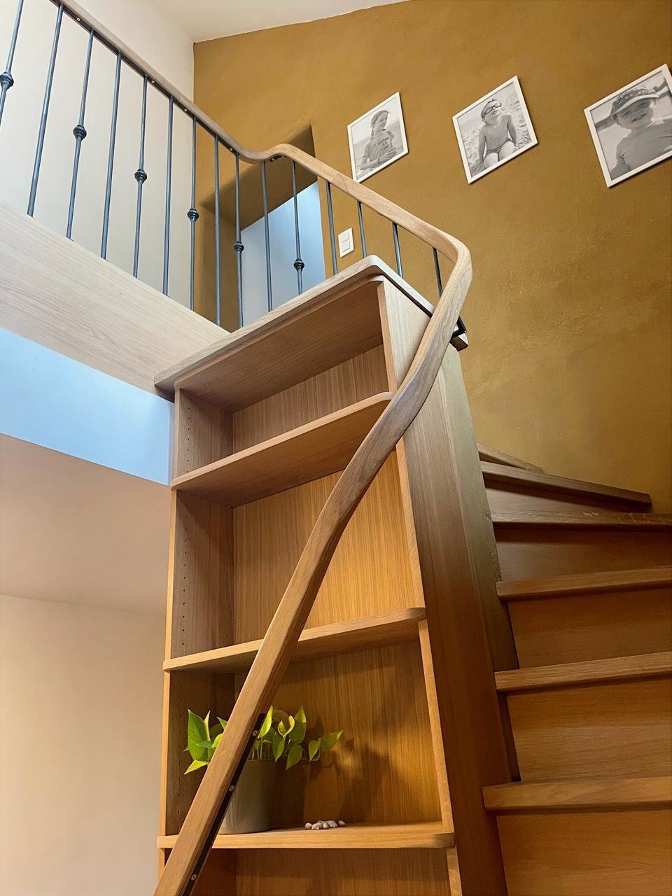 Escalier chêne massif traditionnel Namur