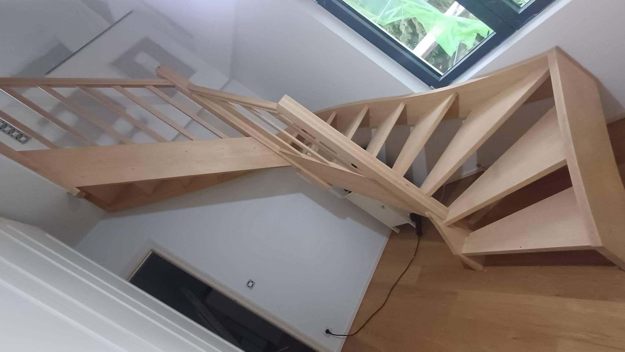 Escalier hêtre sur mesure Assesse